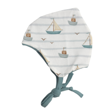 Bindemütze Küstenkind Boote (mint)